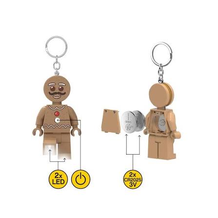 LEGO® Minifigures Christmas Keychain Light - Gingerbread Man