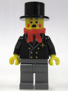 hol002 Minifigure Caroler, Male