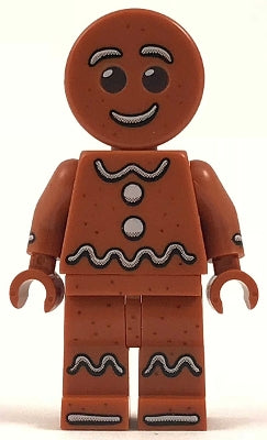 hol115 Minifigure Gingerbread Man - Dark Orange