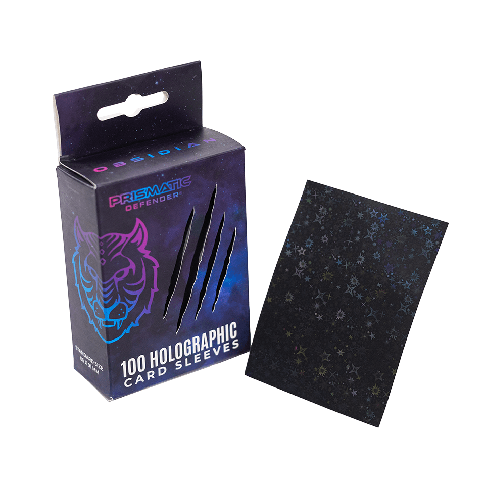 COMING SOON! Prismatic Defender: Holographic Card Sleeves, Standard Size, 100 Count (Choose Your Style!)