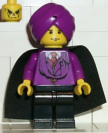 hp011 Minifigure Professor Quirinus Quirrell - Yellow Head, Purple Turban and Torso