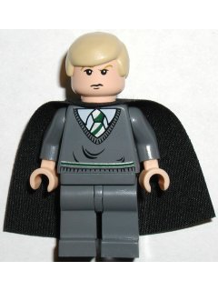 LEGO® Minifigure Draco Malfoy - Dark Bluish Gray Sweater, Cape (hp024)