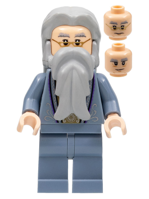 LEGO® Minifigure Albus Dumbledore - Sand Blue Outfit with Silver Embroidery (hp099)