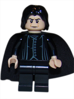 LEGO® Minifigure Professor Severus Snape - Light Nougat Head, Brown Facial Lines (hp100)