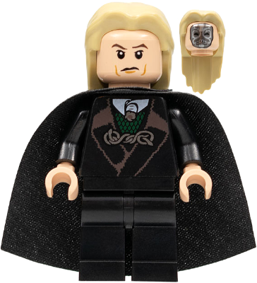 LEGO® Minifigure Lucius Malfoy - Black Robe, Tan Hair (hp104)