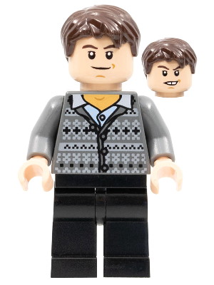 LEGO® Minifigure Neville Longbottom - Fair Isle Sweater, Black Legs (hp129)