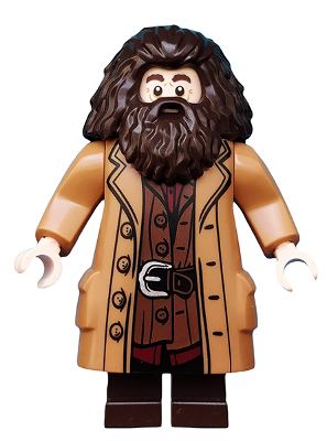 LEGO® Minifigure Rubeus Hagrid - Medium Nougat Topcoat with Buttons (hp144)