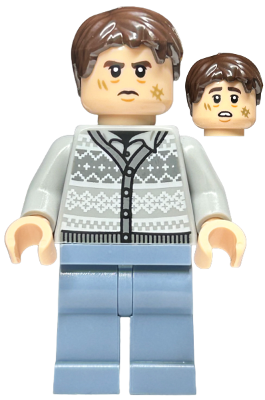 Neville Longbottom - Fair Isle Sweater, Sand Blue Legs