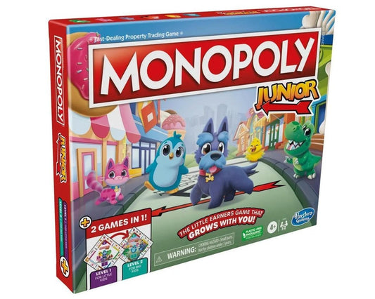 GAME RENTAL: Hasbro Monopoly Junior 2-Sided Board Game