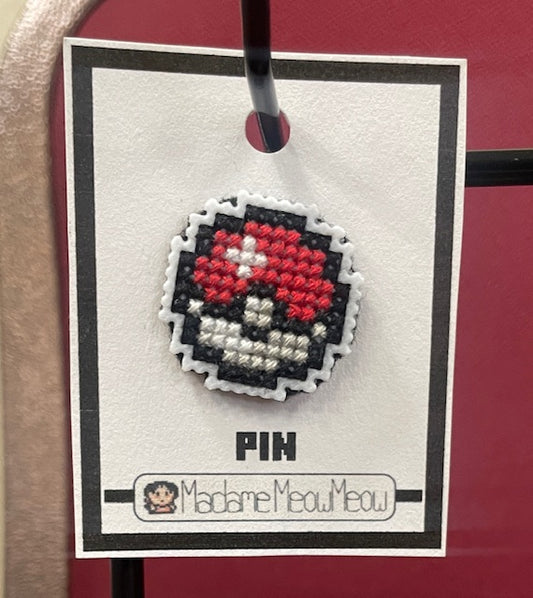 Cross-Stitch Pokémon Pins (One Random)