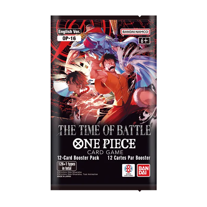 One Piece Card Game: The Time of Battle Booster Pack (OP-16) (LIMIT 5 OF ANY ONE PIECE BOOSTER PACK PER REWARDS ACCOUNT PER DAY)