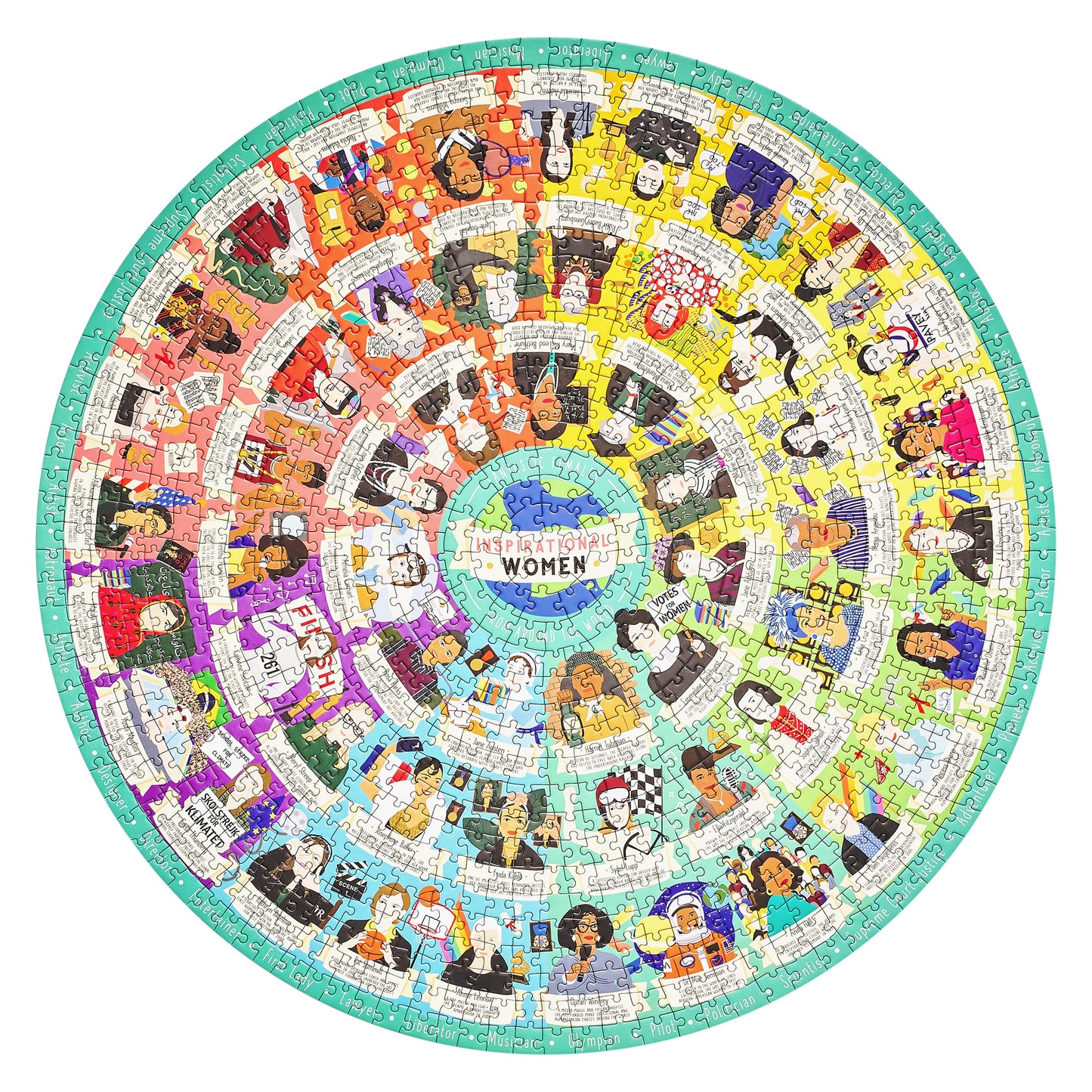 PUZZLE RENTAL: Ridley's Games Inspirational Women 1000 Piece Jigsaw Puzzle