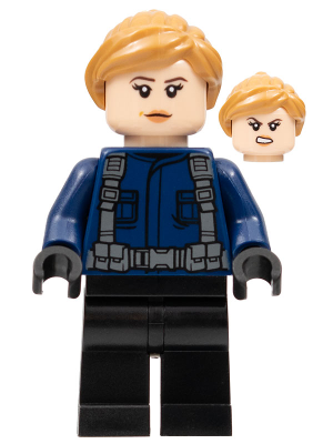 LEGO® Minifigure ACU Guard - Female, Medium Nougat Hair, Light Nougat Head (jw086)