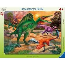 Dinosaurs Roam the Earth 42 Piece Puzzle