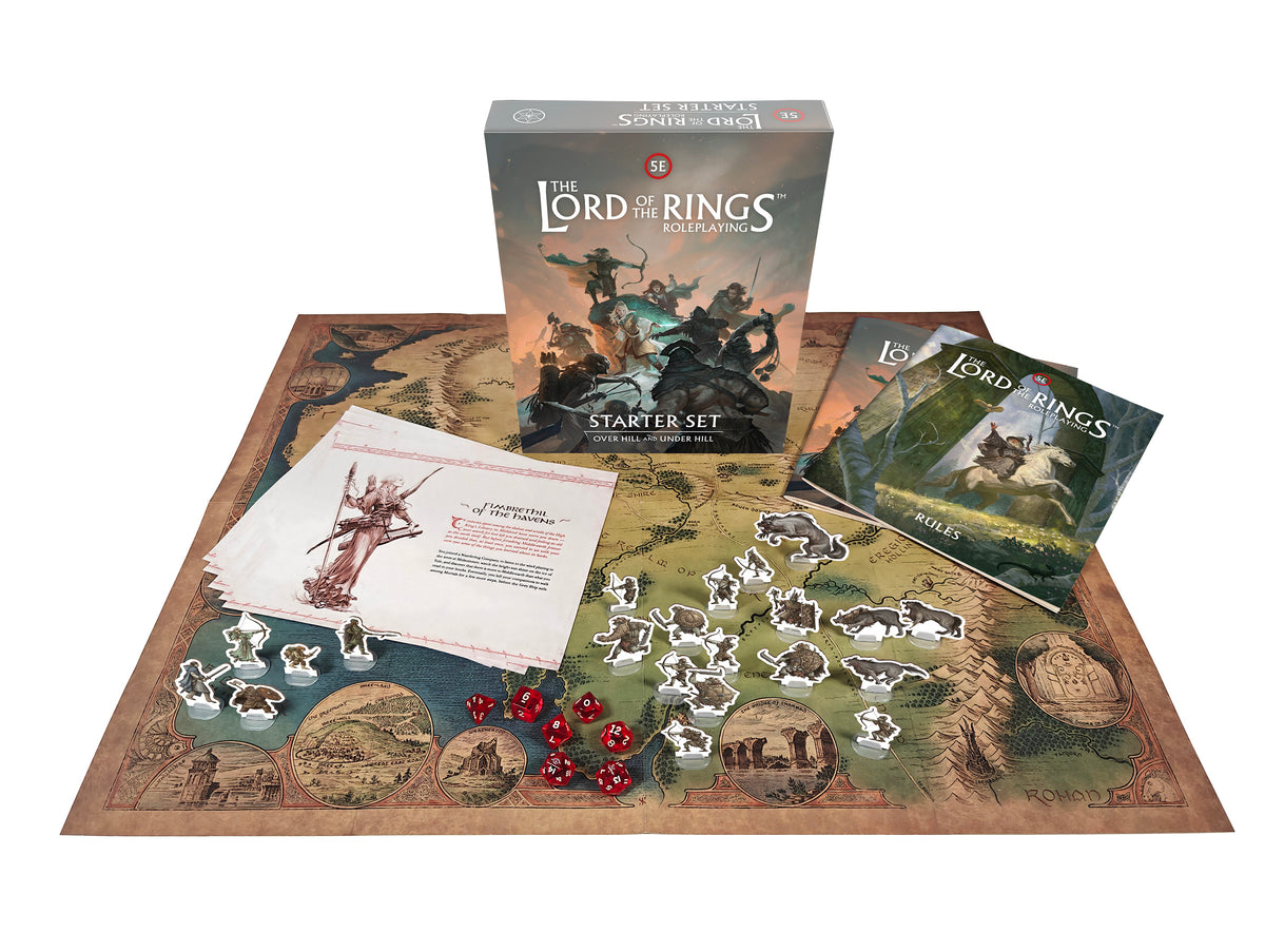 The Lord of the Rings Roleplaying 5E: Starter Set – Over Hill & Under Hill