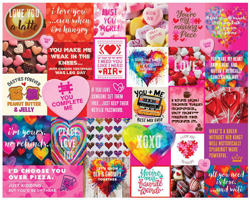 White Mountain Love Notes 1000 Piece Jigsaw Puzzle - CONSIGNMENT