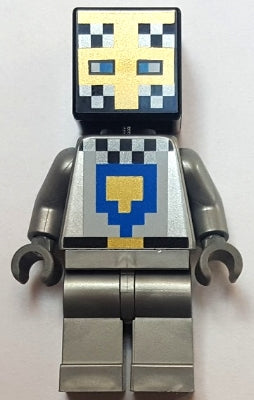 min080   Minifigure   Knight - Black Head