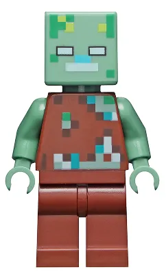 min088   Minifigure   Drowned Zombie