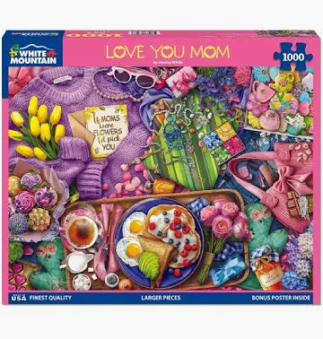 White Mountain Love You Mom 1000 Piece Jigsaw Puzzle - CONSIGNMENT