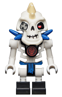 njo003   Minifigure   Nuckal (Skulkin) - Vertical Grip Hands