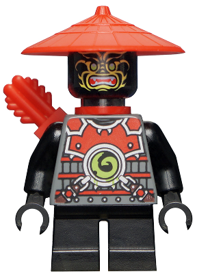 LEGO® Minifigure Stone Army Scout - Yellow Face, Red Quiver, Short Legs (njo072)