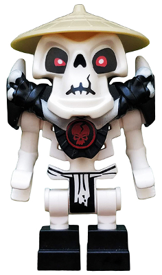 njo028   Minifigure   Wyplash (Skulkin) - Horizontal Grip Hands