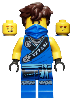LEGO® Minifigure Jay - Legacy, Rebooted, Ninjago Logogram 'MASTER' on Torso, Hair (njo0576a) - USED
