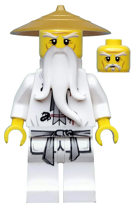 njo064   Minifigure   Wu Sensei - Pearl Gold Hat