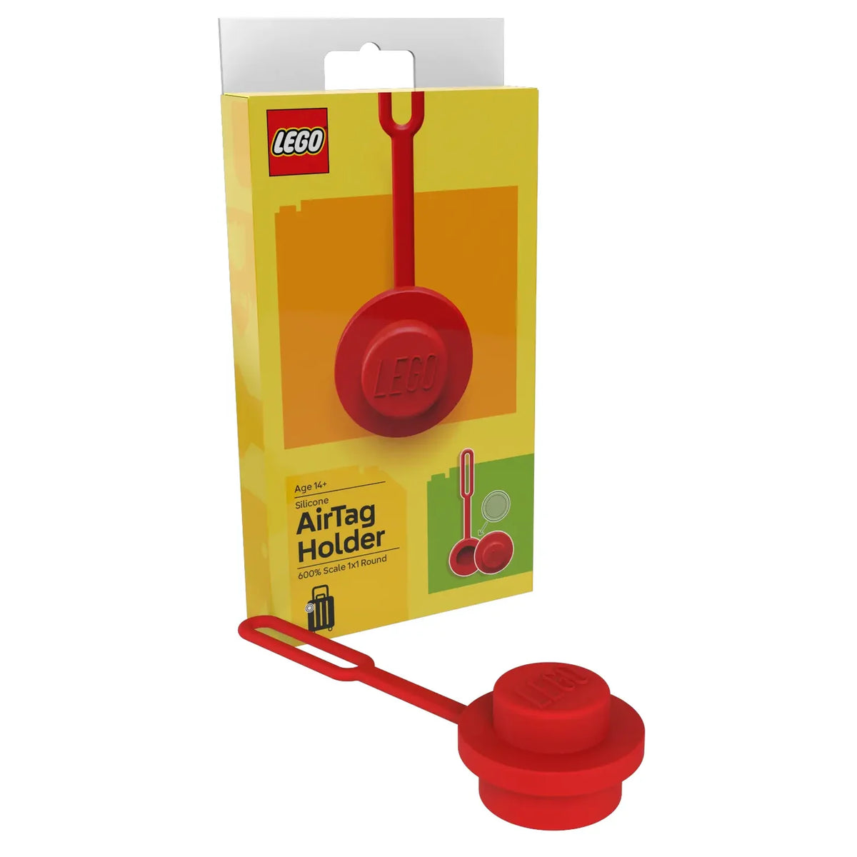 LEGO® AirTag® Compatible Holder - 1x1 Round Red