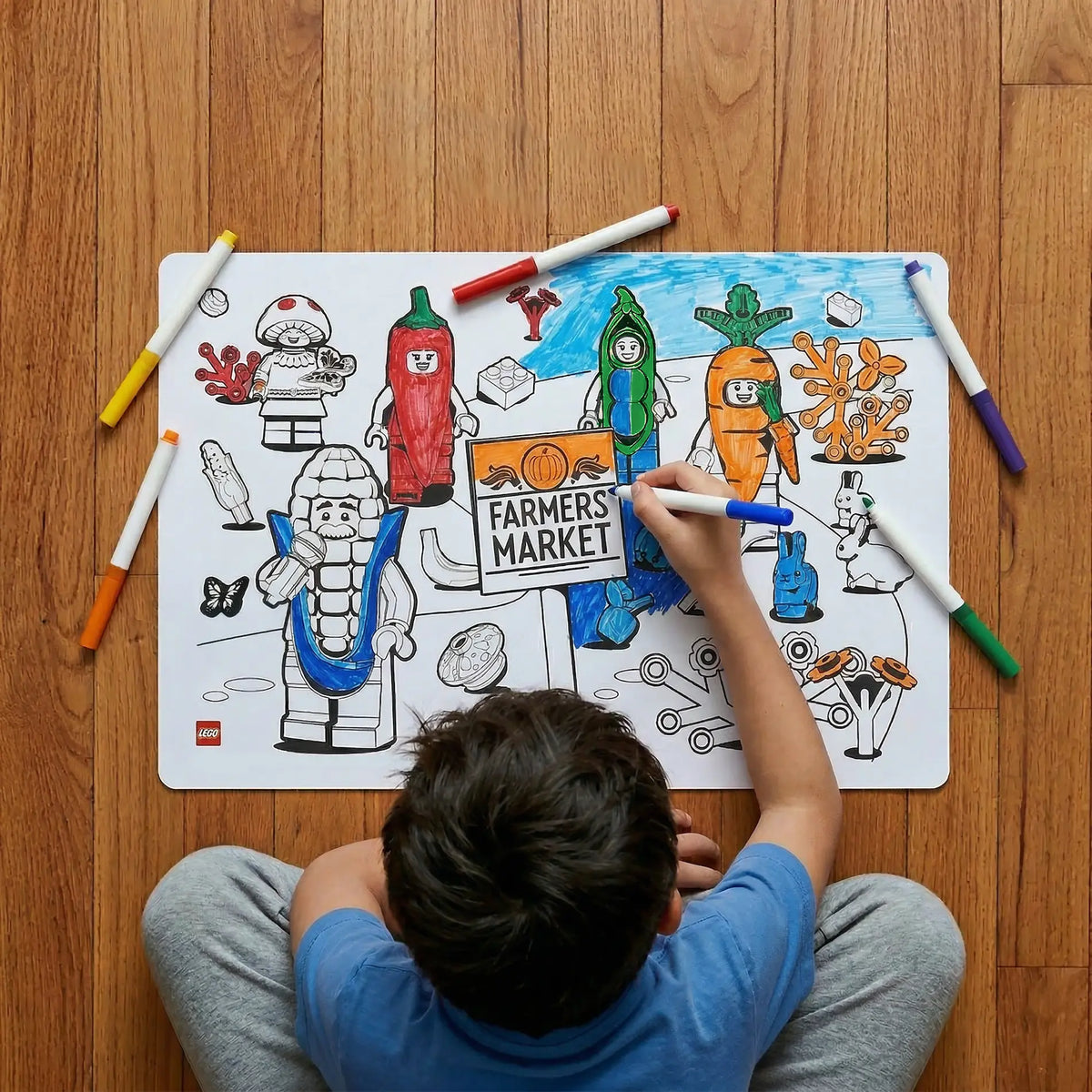 LEGO® Color Me Silicone Mat - Farmers Market