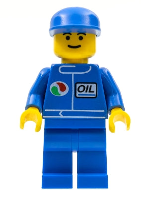 oct016 Minifigure Octan - Blue Oil, Blue Legs, Blue Cap