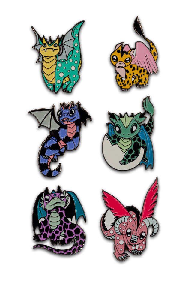 Wyrmspan Enamel Pins