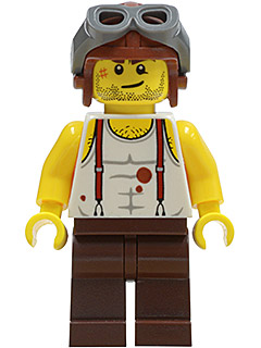 pha006 Minifigure Mac McCloud - Aviator Cap