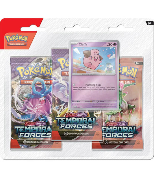 Pokemon Scarlet and Violet 5 Temporal Forces 3-Pack Blister