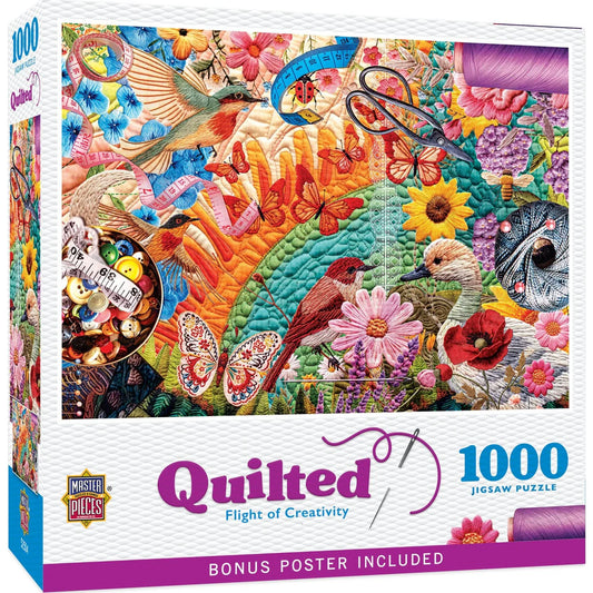 Quilted Flight of Creativity - 1000 Piece Puzzle