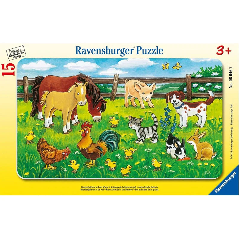 Farm Animals in the Meadow - 15 Piece