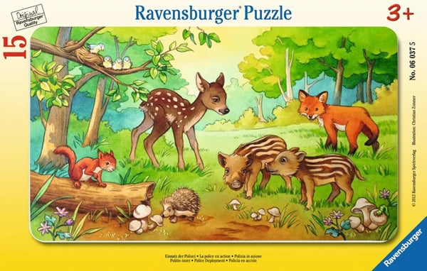 Animal Babies of the Forest 15 Piece Puzzle