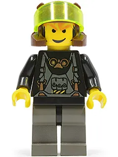 rck001   Minifigure   Axel - Trans-Neon Green Visor