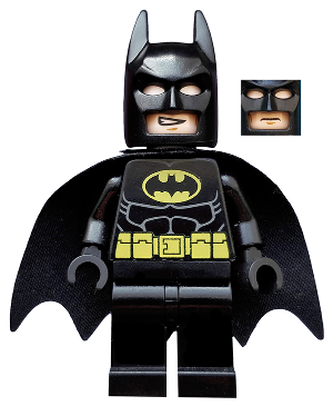 LEGO® Minifigure Batman - Black Suit with Yellow Belt and Crest (Type 2 Cowl) (sh0016a)