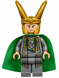 LEGO® Minifigure Loki - 3.9cm Height Starched Fabric Cape (sh0033a) - USED