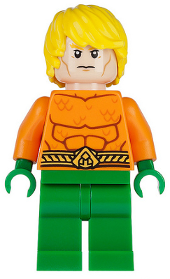 LEGO® Minifigure Aquaman - Yellow Tousled Hair (sh0050) - USED