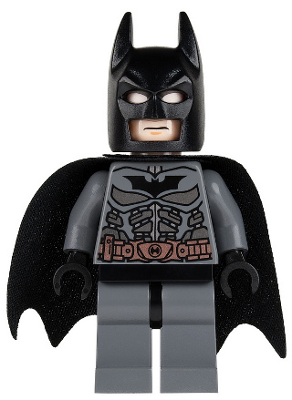 LEGO® Minifigure Batman - Dark Bluish Gray Suit with Copper Belt (sh0064) - Used