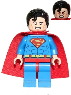 sh0300   Minifigure   Superman - Red Eyes on Reverse, Spongy Soft Knit Cape