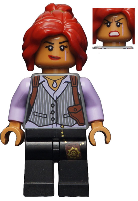 sh0337   Minifigure   Barbara Gordon - Pinstripe Vest