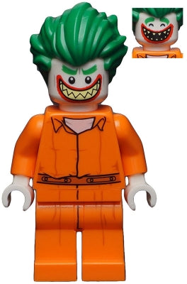 sh0343   Minifigure   The Joker - Prison Jumpsuit, Smile with Pointed Teeth Grin