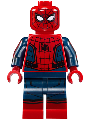 sh0420   Minifigure   Spider-Man - Black Web Pattern, Red Torso Small Vest, Red Boots