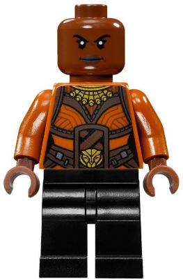 LEGO® Minifigure Okoye - Dark Orange Top (sh0476)