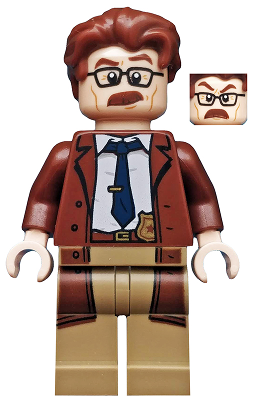 sh0591 Commissioner Gordon - Reddish Brown Hair and Coat