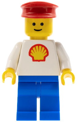 LEGO® Minifigure Shell - Classic - Blue Legs, Red Hat (shell001)