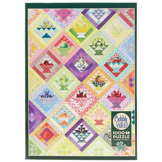 Fruit Basket Quilt: 1000 Piece Puzzle